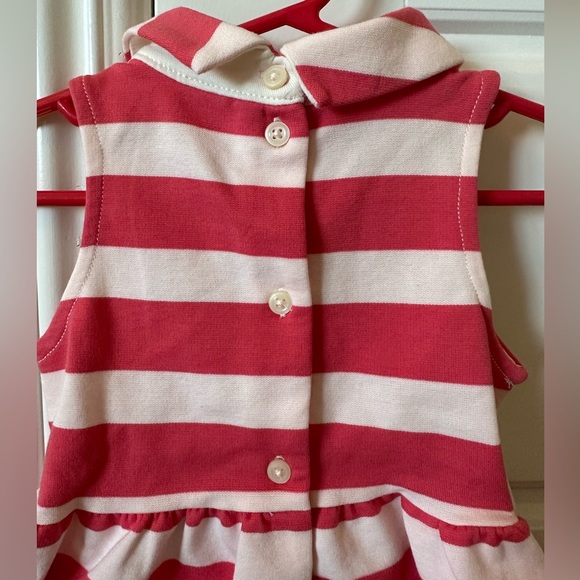 NWT! Janie and Jack infant striped dress! Size: 6-12 months. Cute button details - Picture 7 of 8